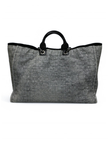 Cabas Deauville CHANEL tweed gris 2