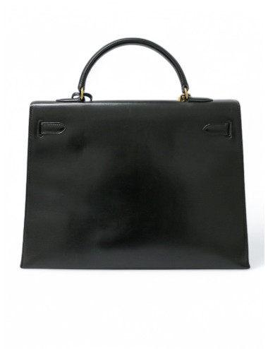kelly box 35 Hermes noir vintage 2