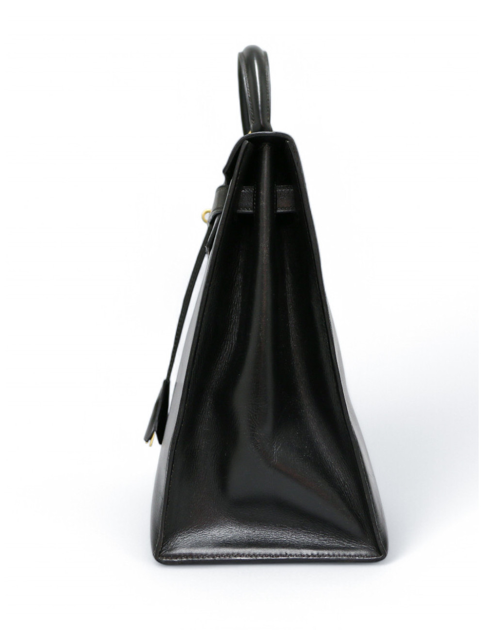 kelly box 35 Hermes noir vintage