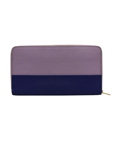 Portefeuille CELINE cuir violet et bleu royal 2