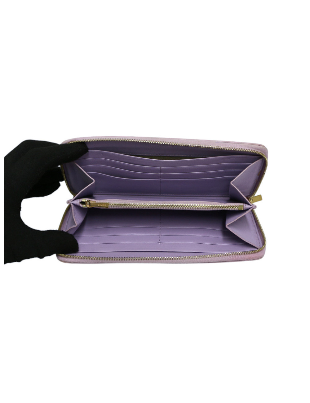 Portefeuille Céline cuir violet et bleu royal : livraison gratuite