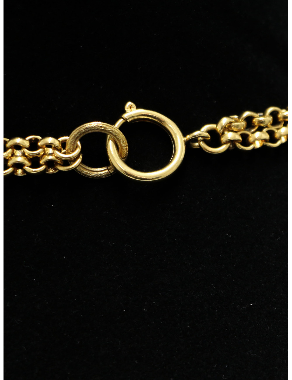 Sautoir gros coeur CHANEL doré