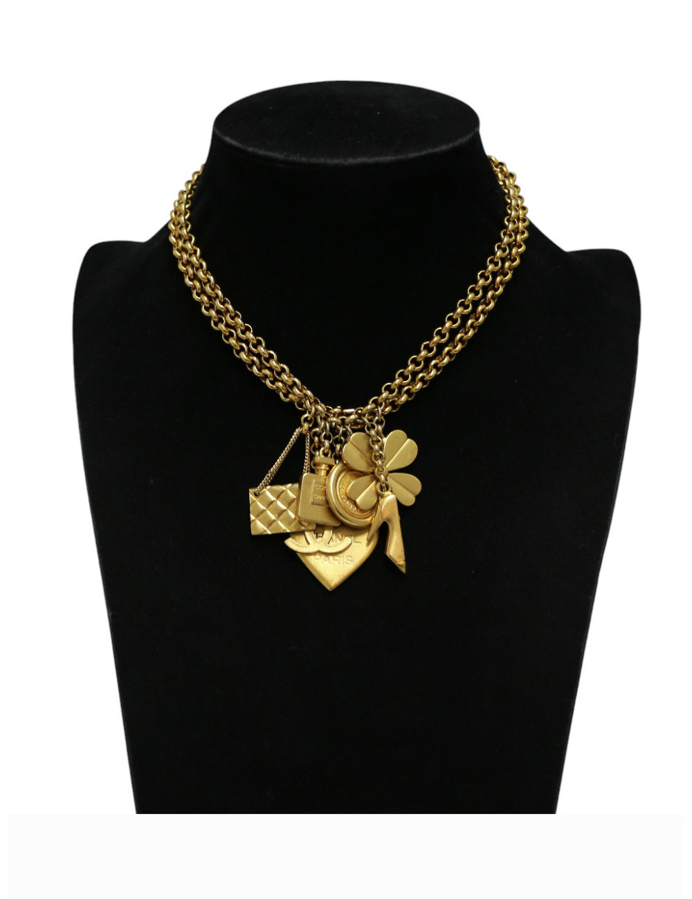 Collier CHANEL charms vintage