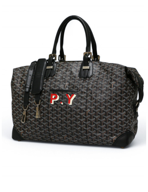 Sac de voyage GOYARD Boeing 45 toile noire