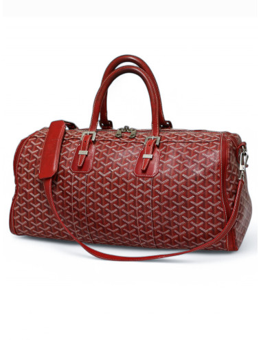 Sac GOYARD Croix Jules Boston toile rouge