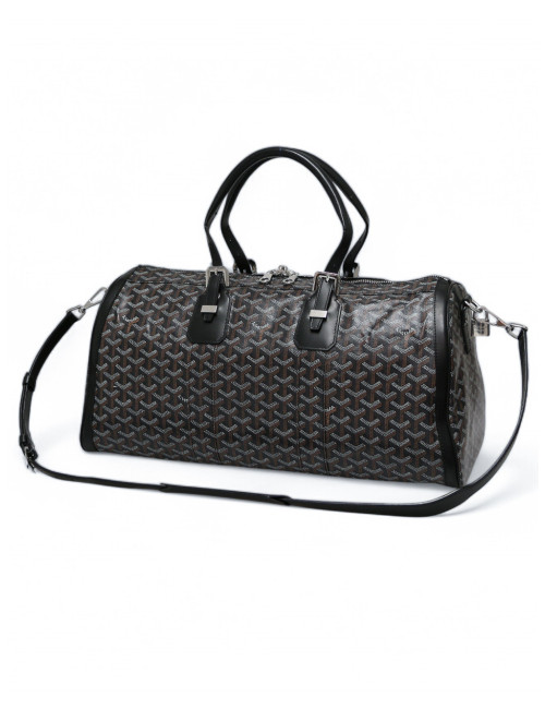 Sac GOYARD 50 Croix Jules Boston toile noire