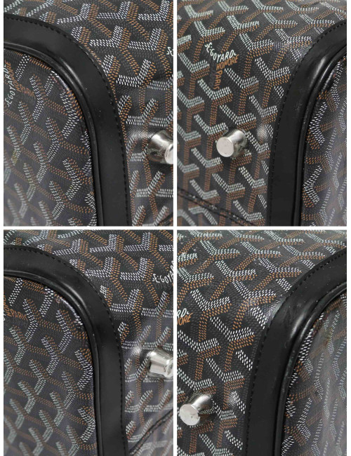 Sac GOYARD 50 Croix Jules Boston toile noire