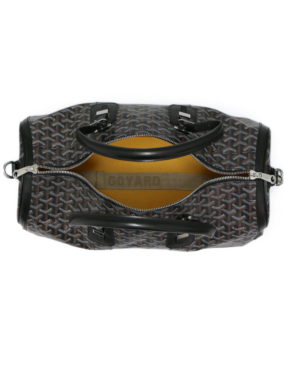 Sac GOYARD 50 Croix Jules Boston toile noire