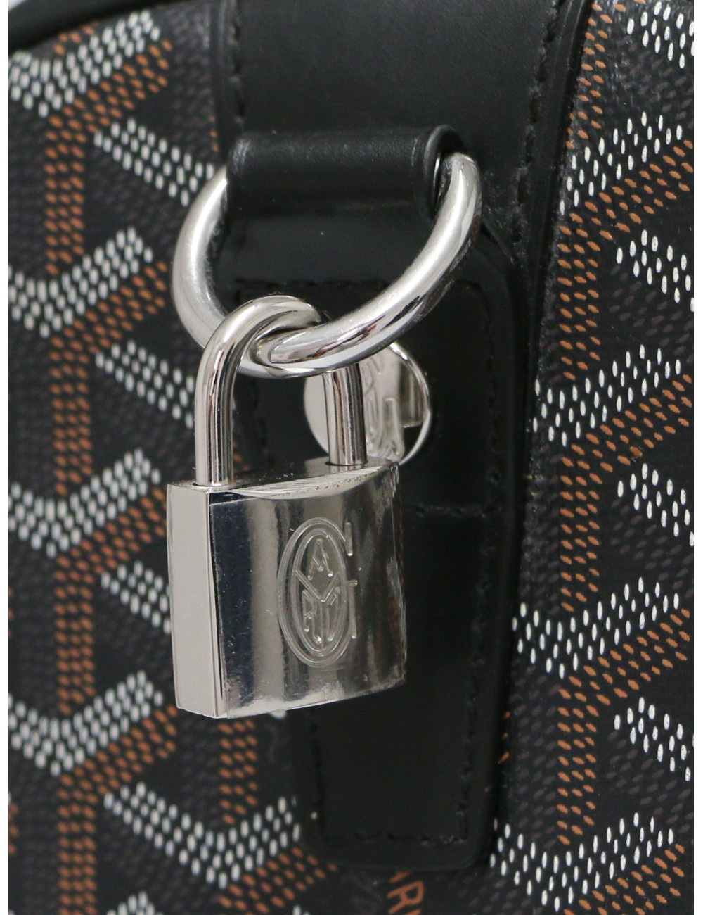 Sac GOYARD 50 Croix Jules Boston toile noire