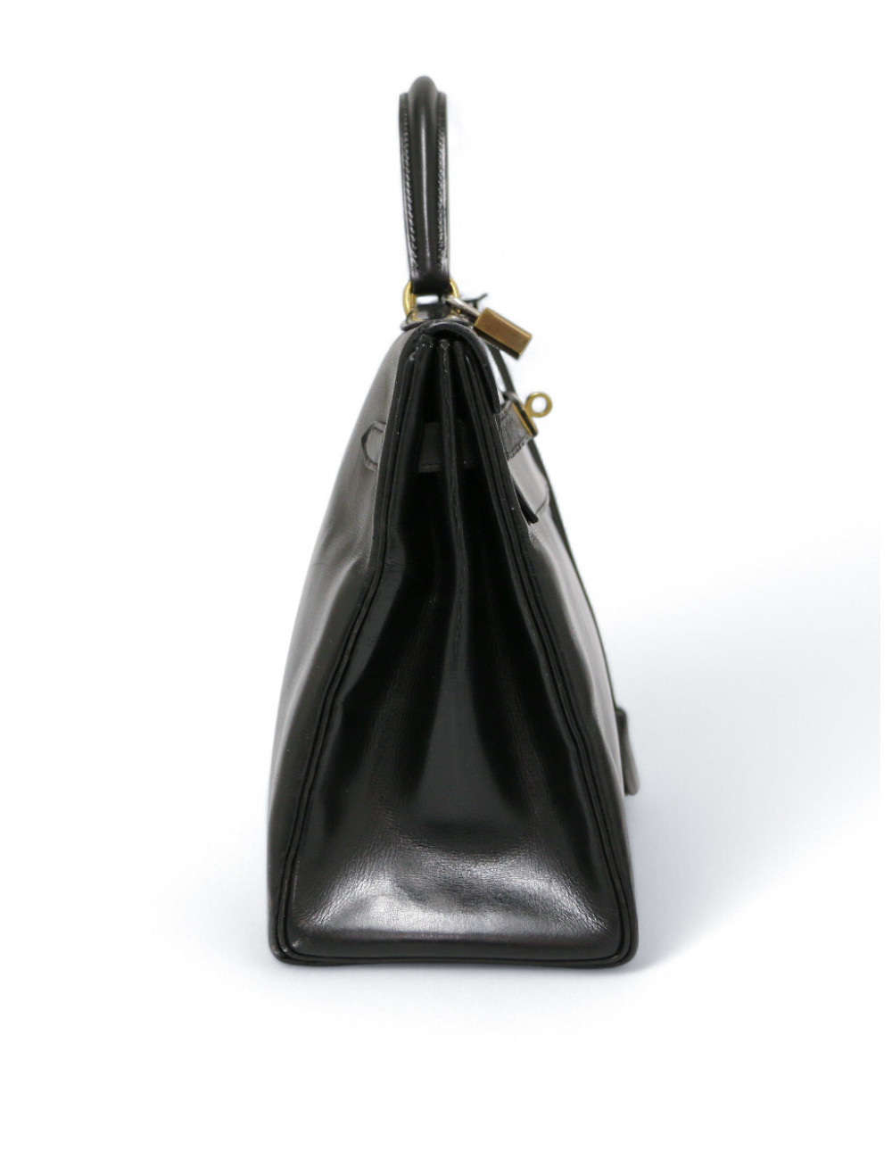 Kelly 32 HERMES cuir box noir