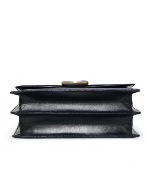 Sac Céline vintage lin et cuir bleu : occasion certifiée authentique