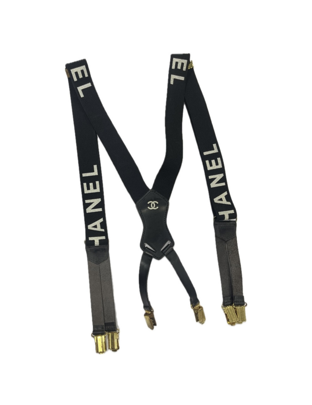 Bretelles CHANEL noir vintage