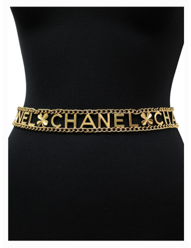Ceinture CHANEL  C H A N E L chaines dorées 2