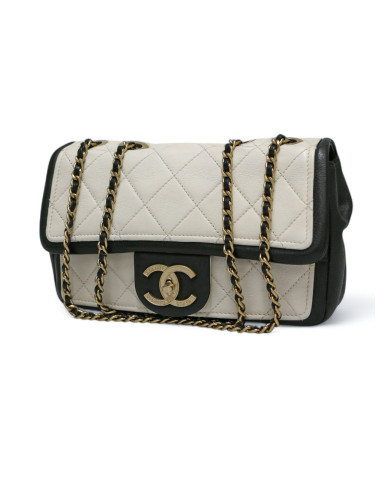 Sac CHANEL noir et blanc