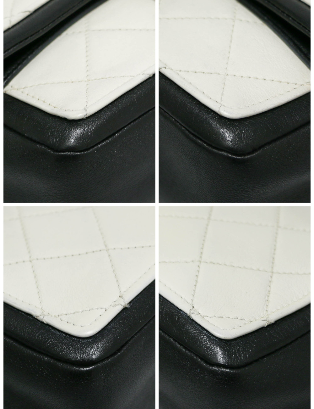 Sac CHANEL noir et blanc