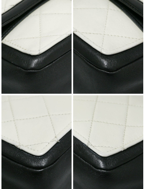 Sac CHANEL noir et blanc