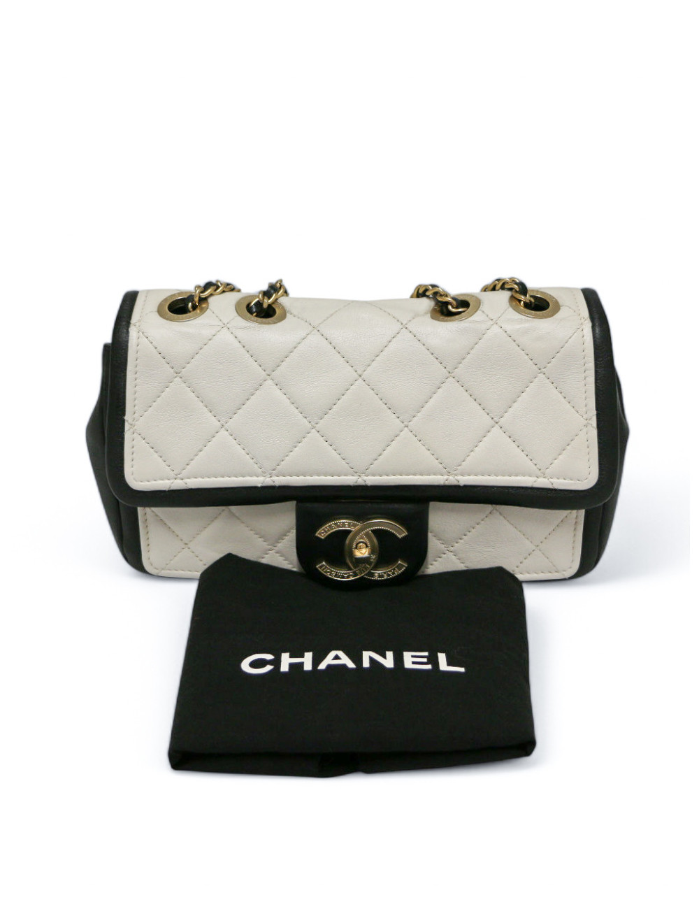 Sac CHANEL noir et blanc