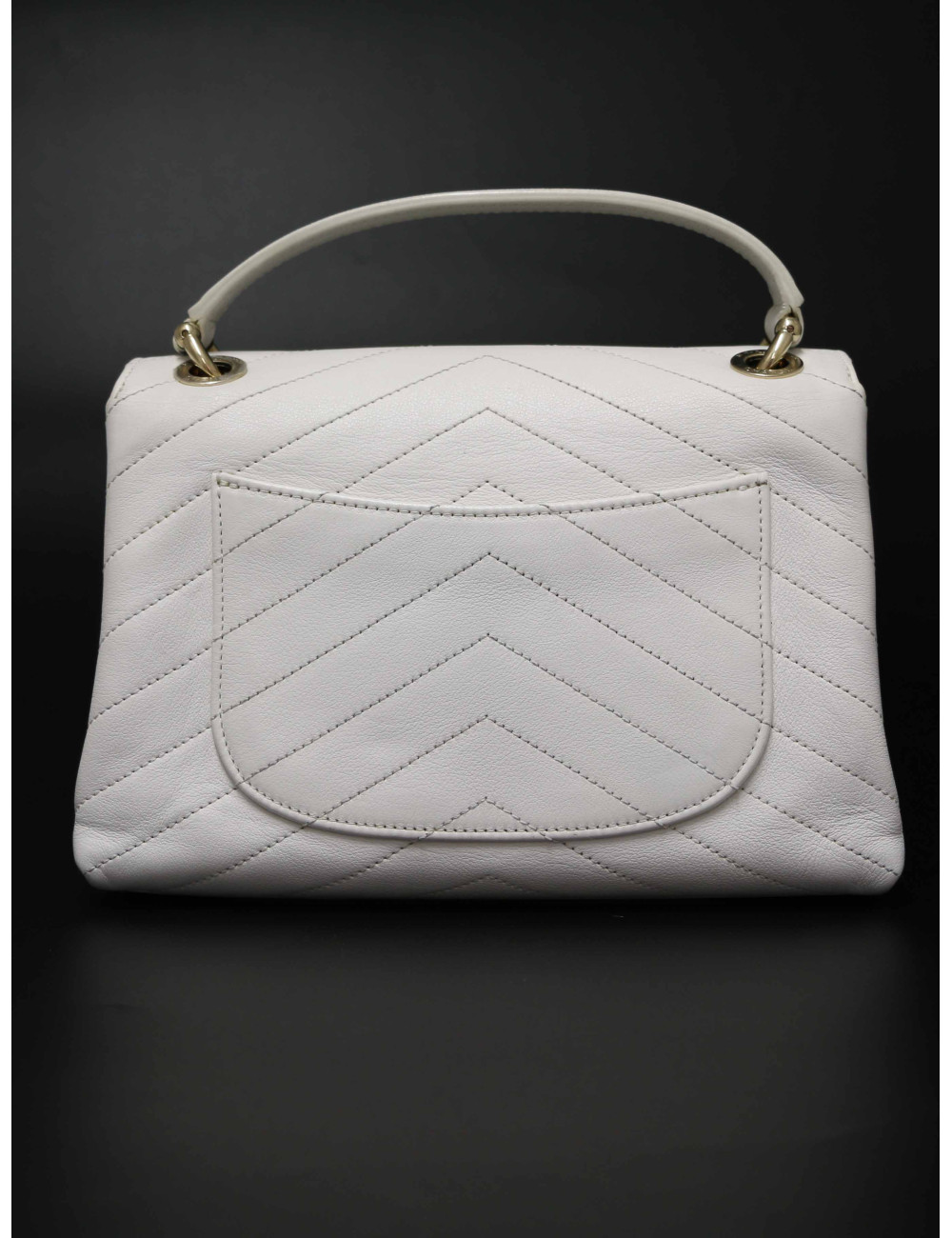 Sac CHANEL cuir motif chevrons