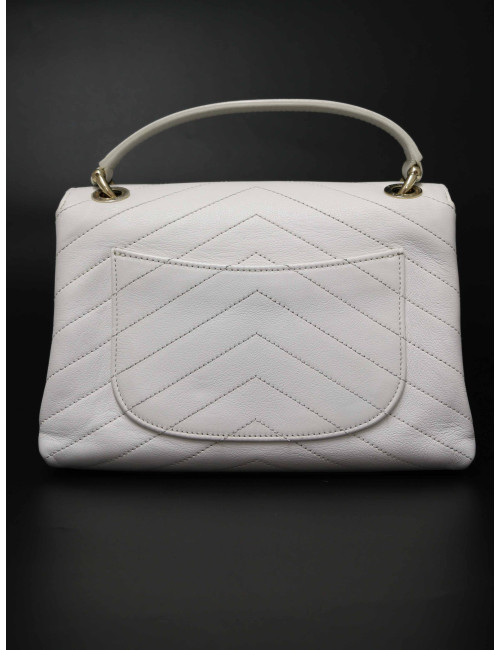 Sac CHANEL cuir motif chevrons