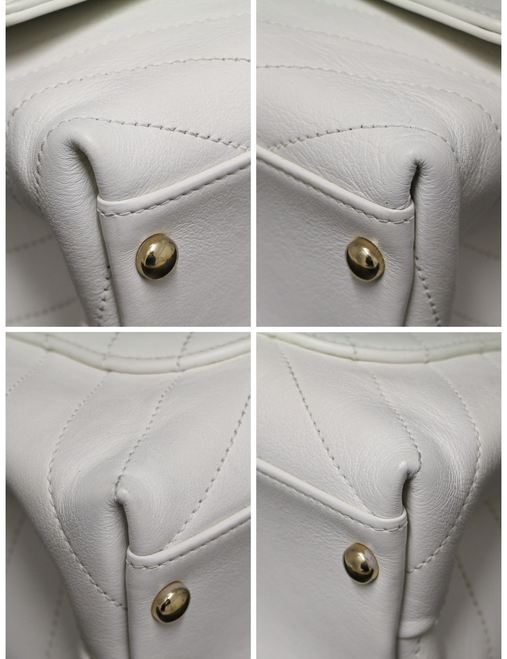 Sac CHANEL cuir motif chevrons