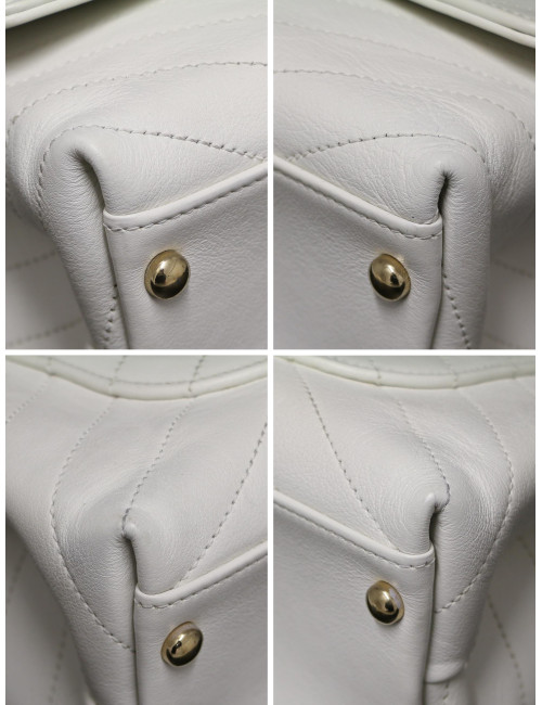 Sac CHANEL cuir motif chevrons