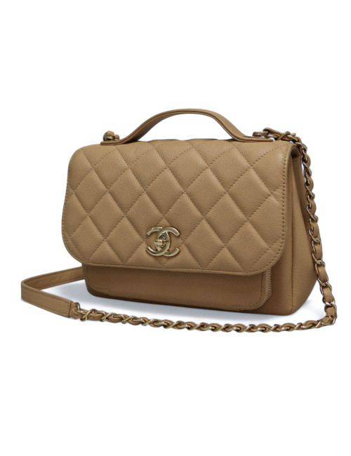 Sac à rabat CHANEL Business Affinity beige