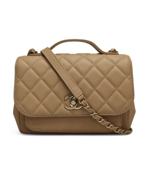Sac à rabat CHANEL Business Affinity beige