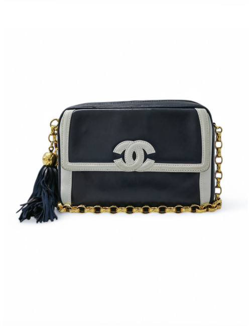 Camera bicolore CHANEL bleu et blanc