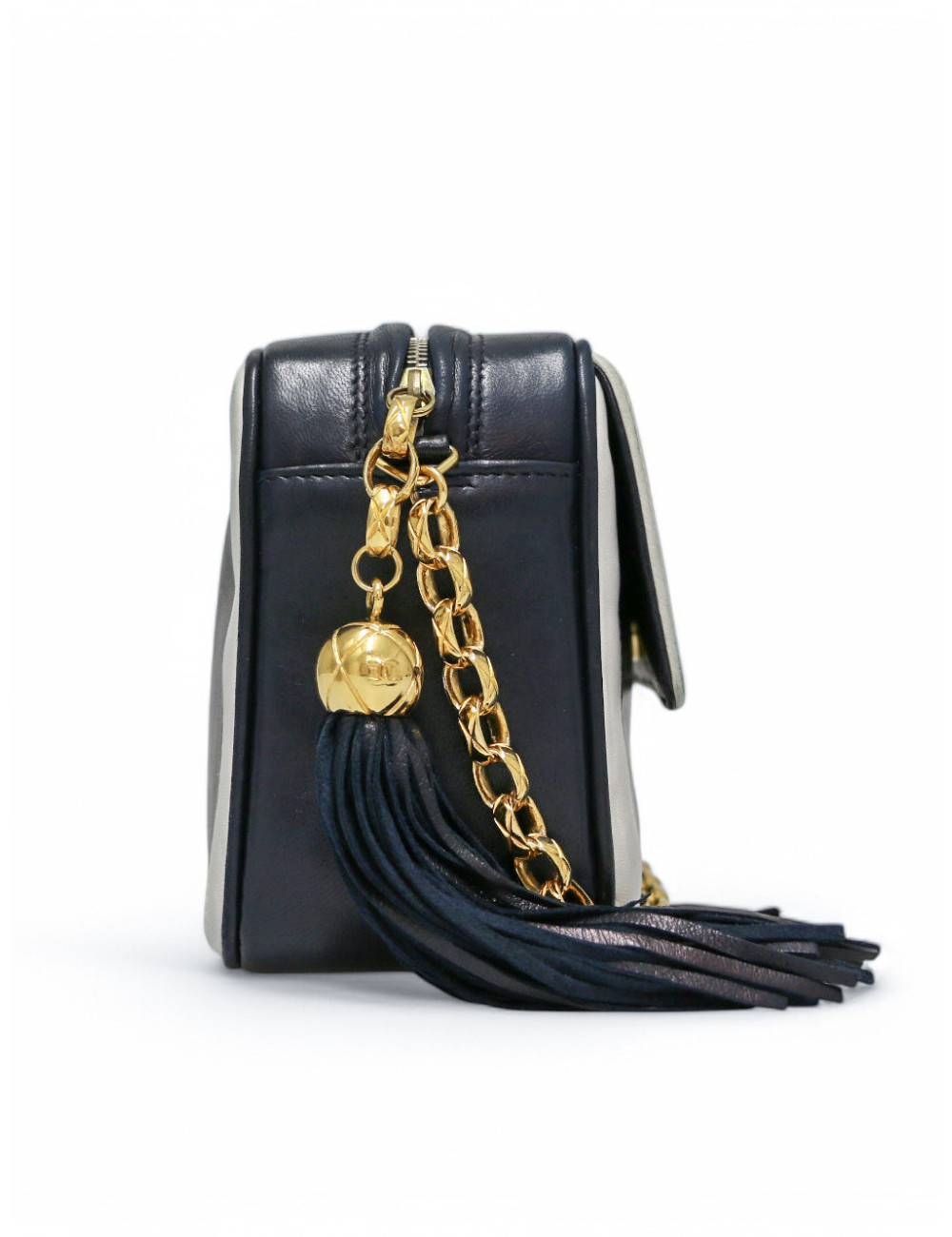 Camera bicolore CHANEL bleu et blanc