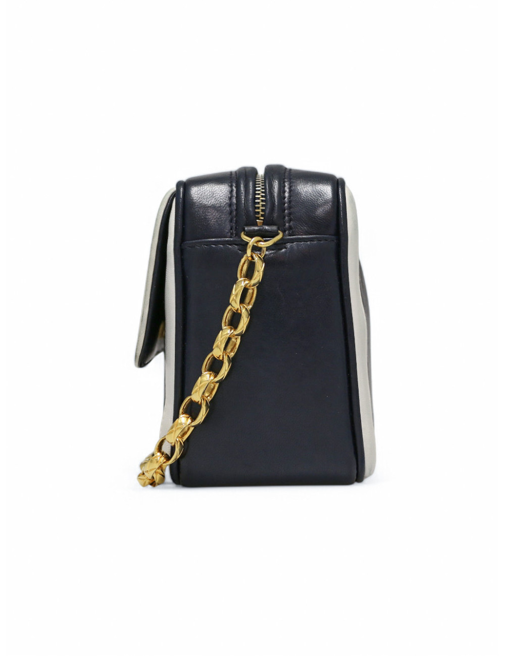 Camera bicolore CHANEL bleu et blanc