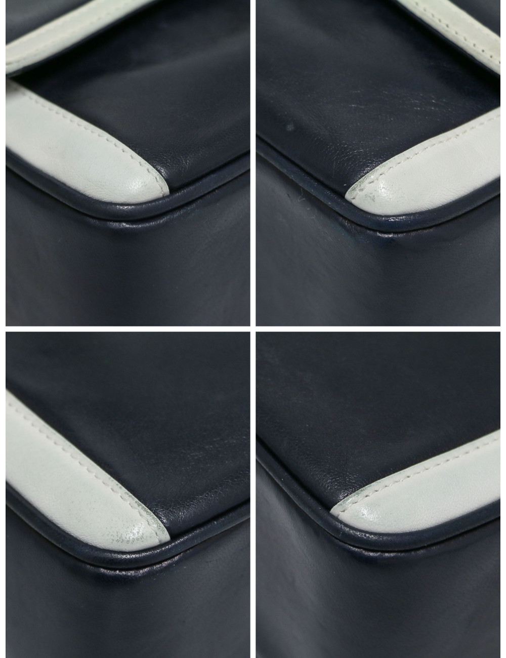 Camera bicolore CHANEL bleu et blanc