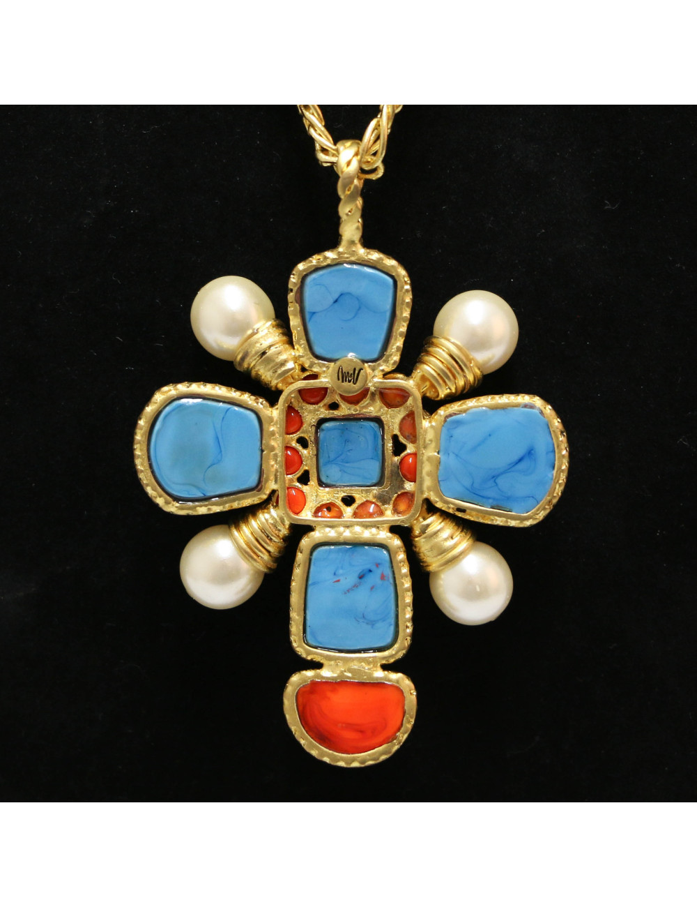 Pendentif MARGUERITE DE VALOIS turquoise