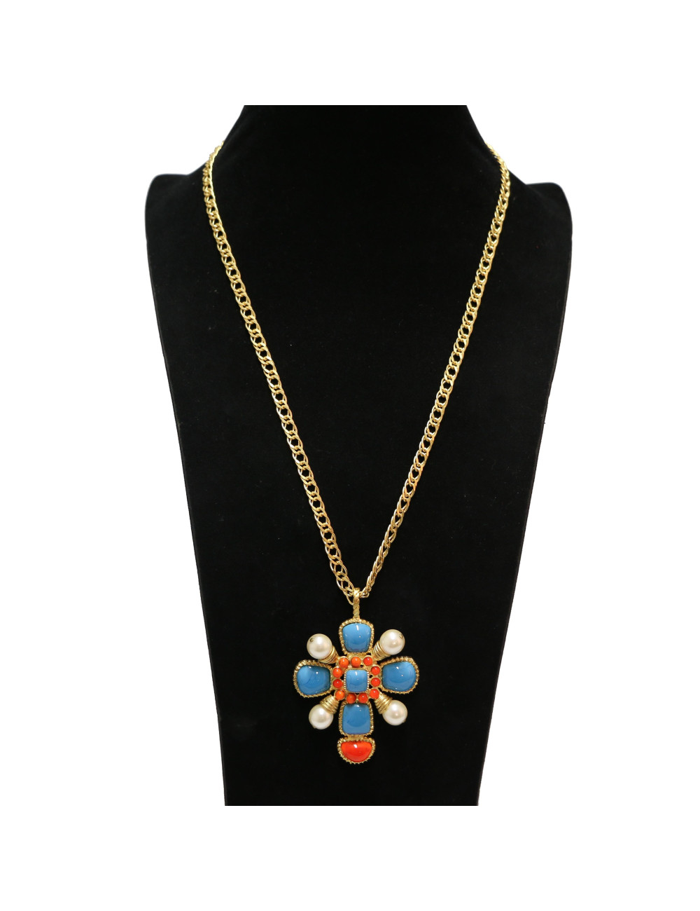 Pendentif MARGUERITE DE VALOIS turquoise