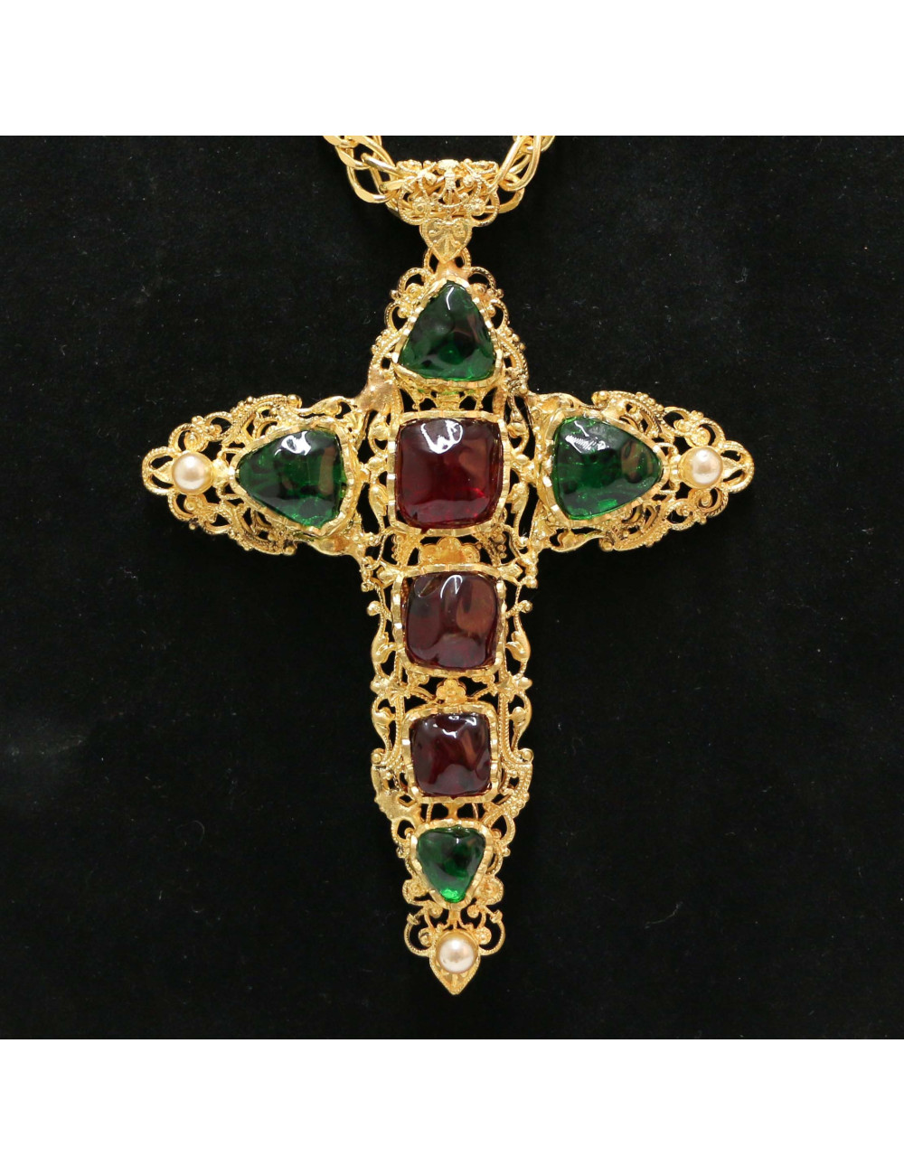 Croix MARGUERITE DE VALOIS filigrane Couture