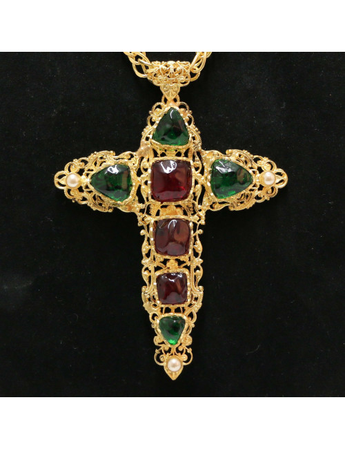 Croix MARGUERITE DE VALOIS filigrane Couture