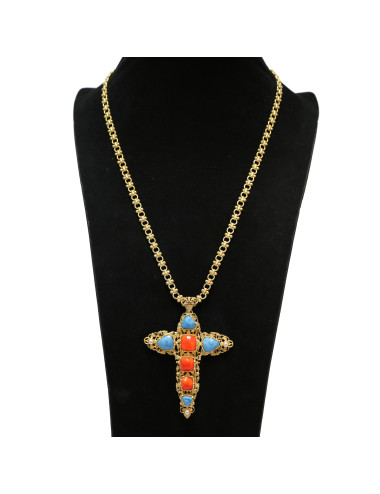 Pendentif MARGUERITE DE VALOIS  corail 2