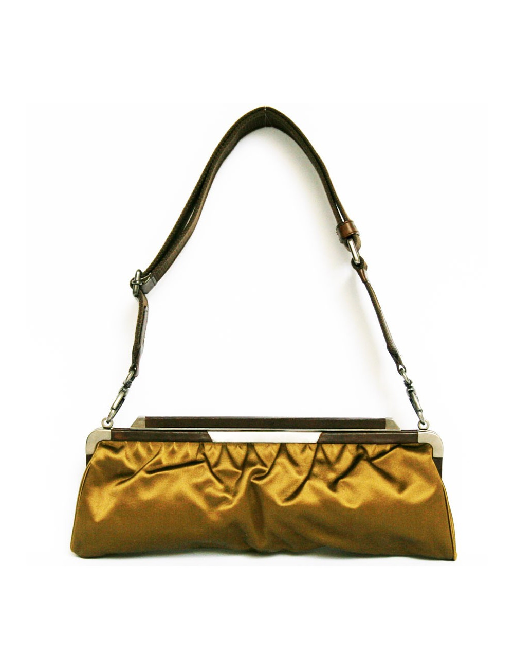 Pochette MARNI en satin jaune