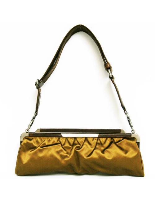 Pochette MARNI en satin jaune