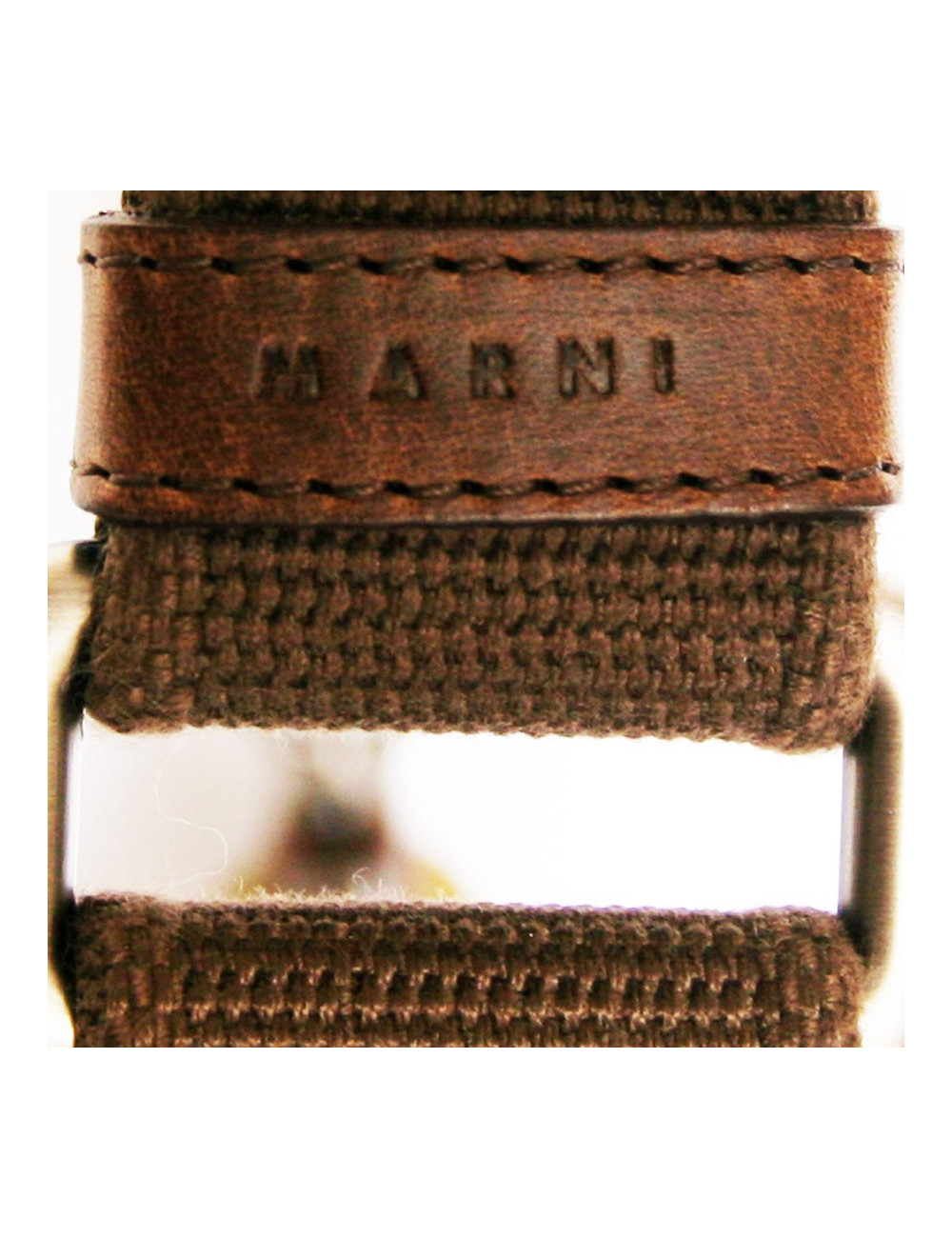 Pochette MARNI en satin jaune