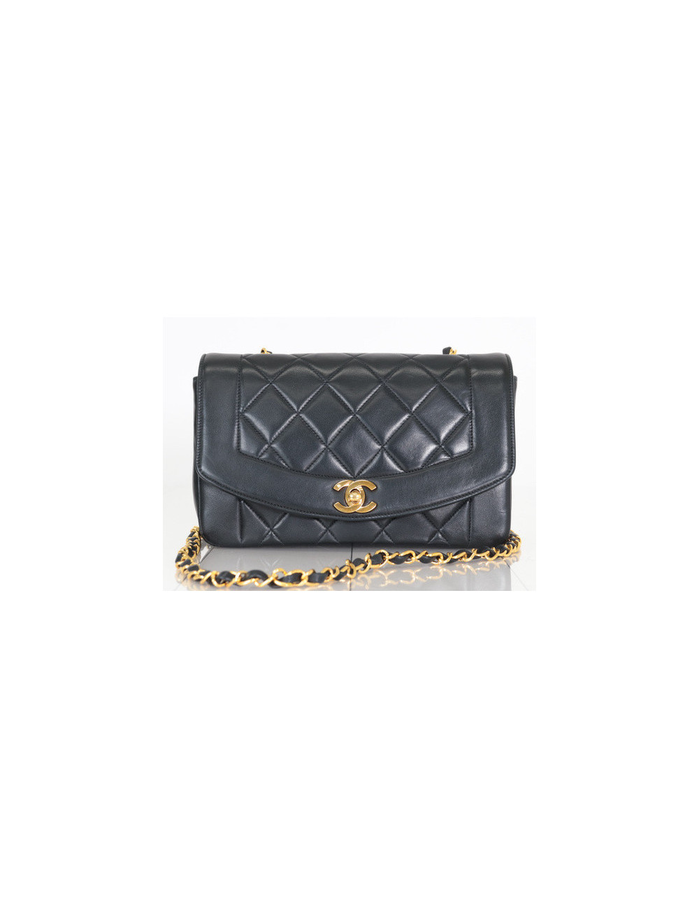 Sac Diana noir CHANEL PM