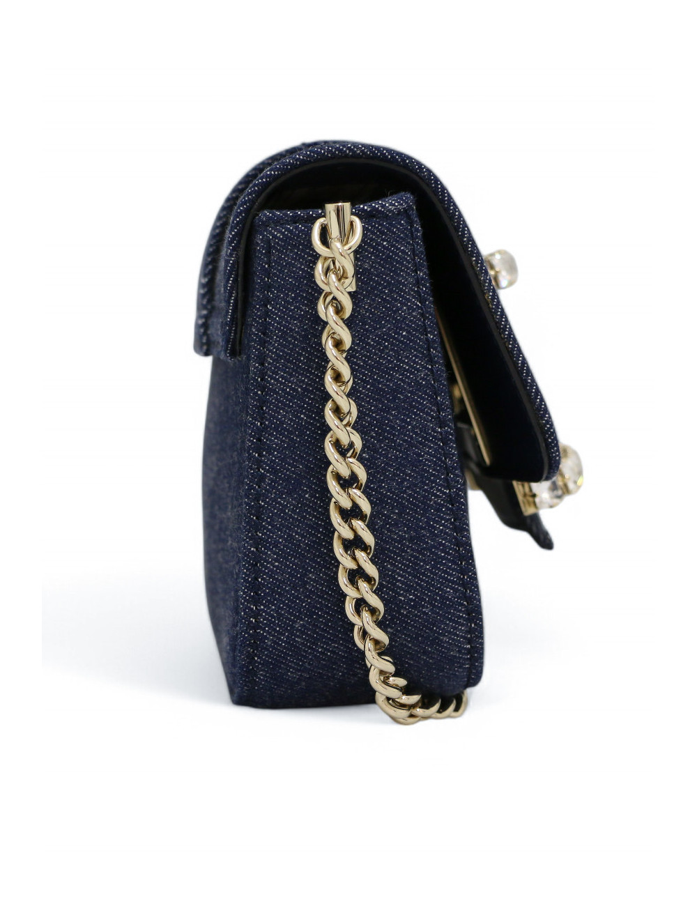 Sac Roger Vivier toile denim bleu : livraison avec suivi gratuite