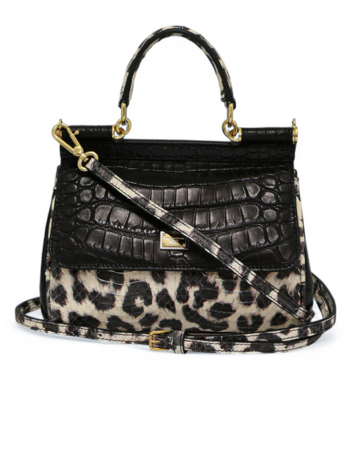 Sac Sicily Dolce & Gabbana alligator python : livré dans son dustbag