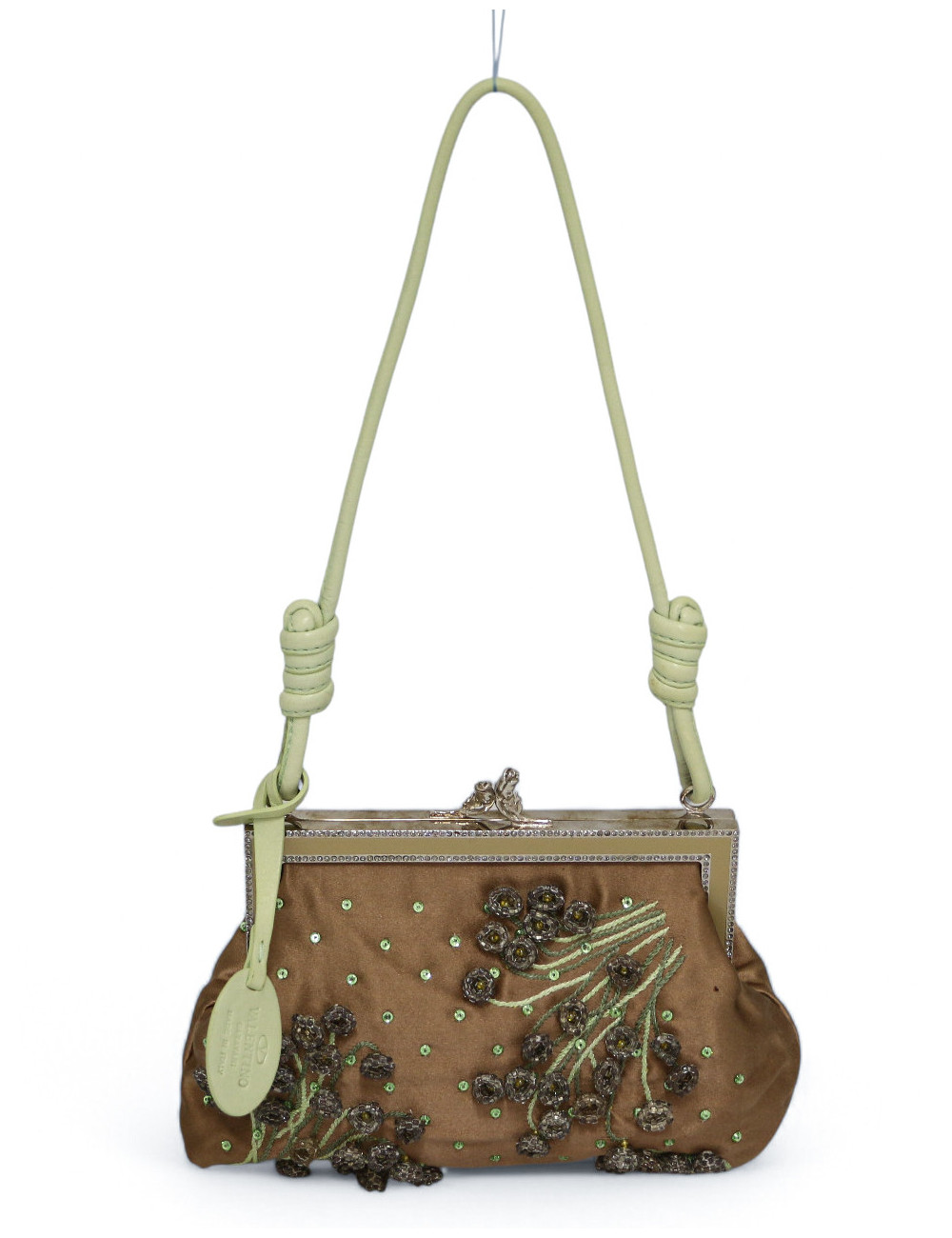 Sac du soir Valentino Garavani soie brodée : certifié authentique