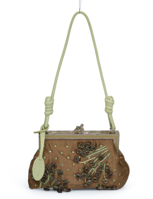 Sac du soir Valentino Garavani soie brodée : certifié authentique