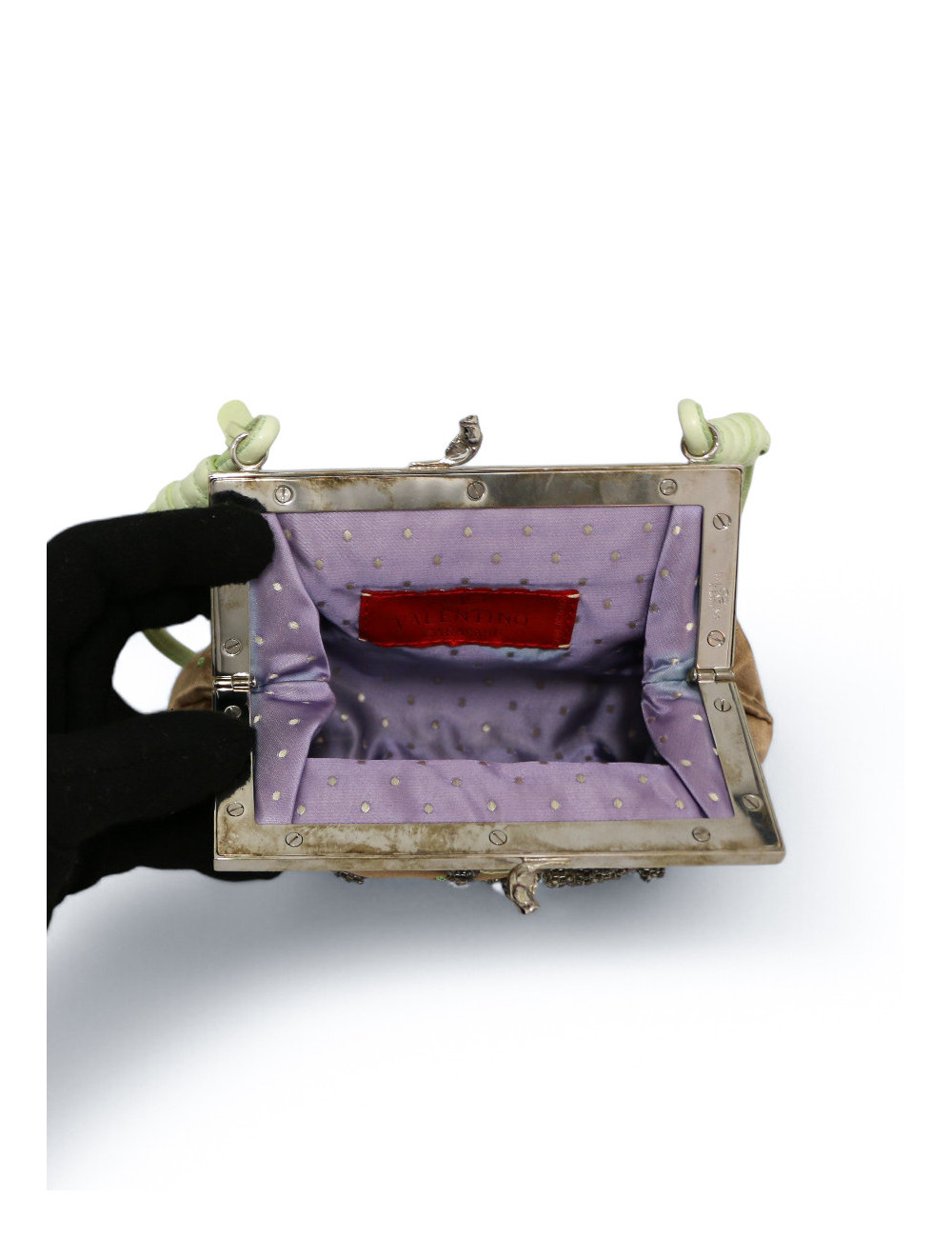 Sac du soir Valentino Garavani soie brodée : certifié authentique