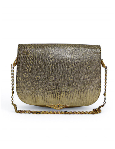 Sac CARTIER écailles de lézard dorées à l'or 2