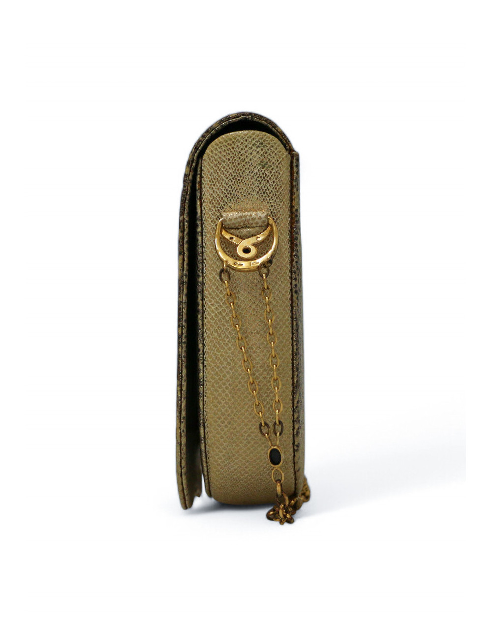 Sac Cartier lézard écailles dorées vintage, une pièce exceptionnelle