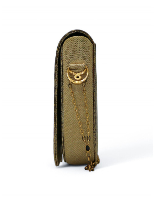 Sac Cartier lézard écailles dorées vintage, une pièce exceptionnelle