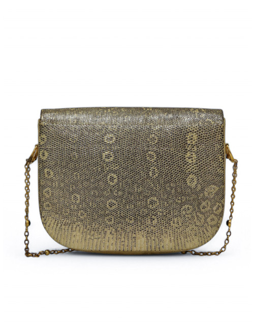 Sac Cartier lézard écailles dorées vintage, une pièce exceptionnelle