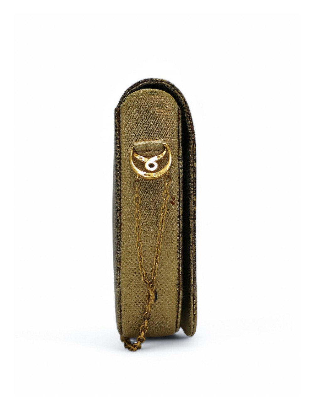 Sac CARTIER écailles de lézard dorées à l'or